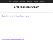 Tablet Screenshot of greatfallsicecream.com